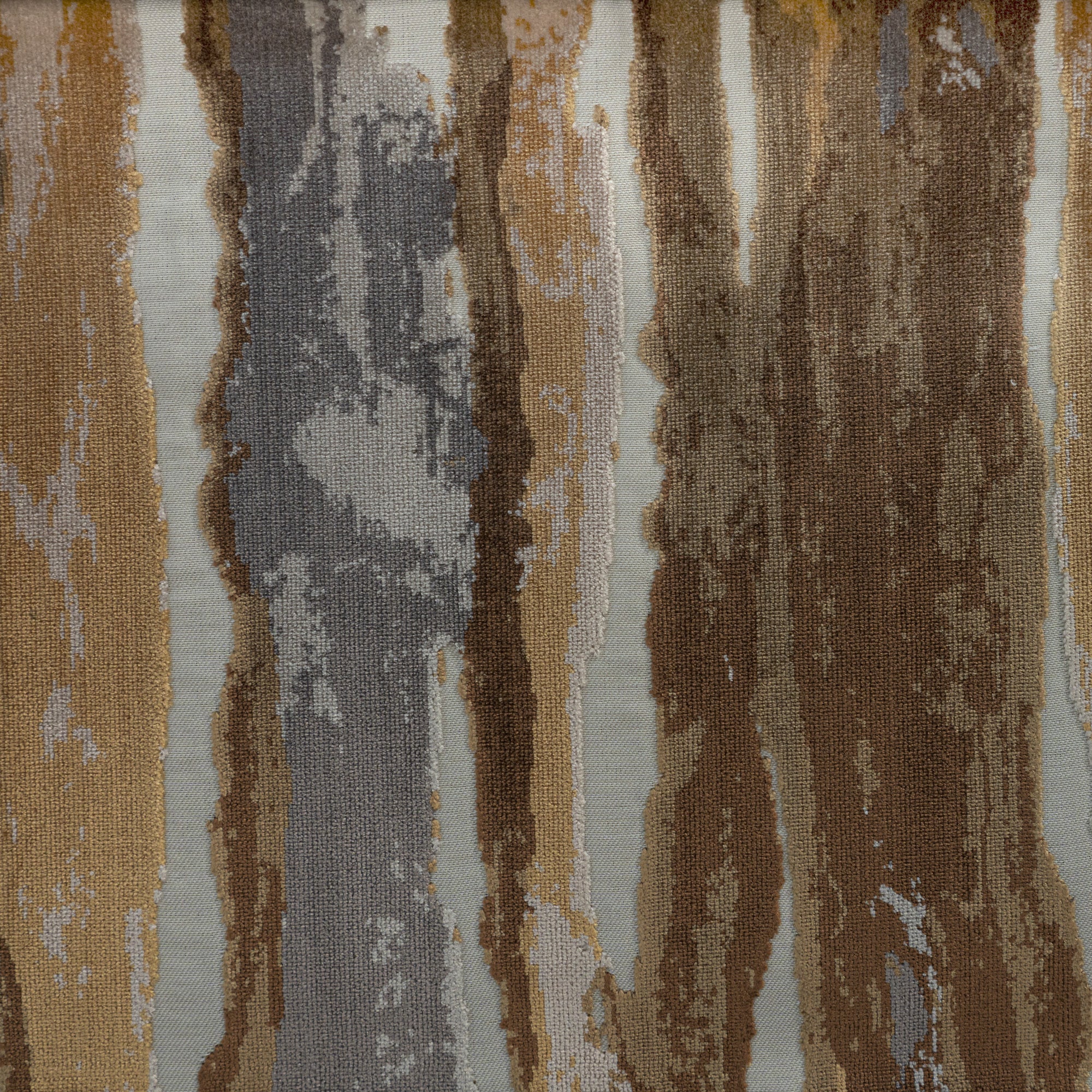 RIO - GEOMETRIC CUT VELVET UPHOLSTERY FABRIC BY THE YARD IN 7 COLORS