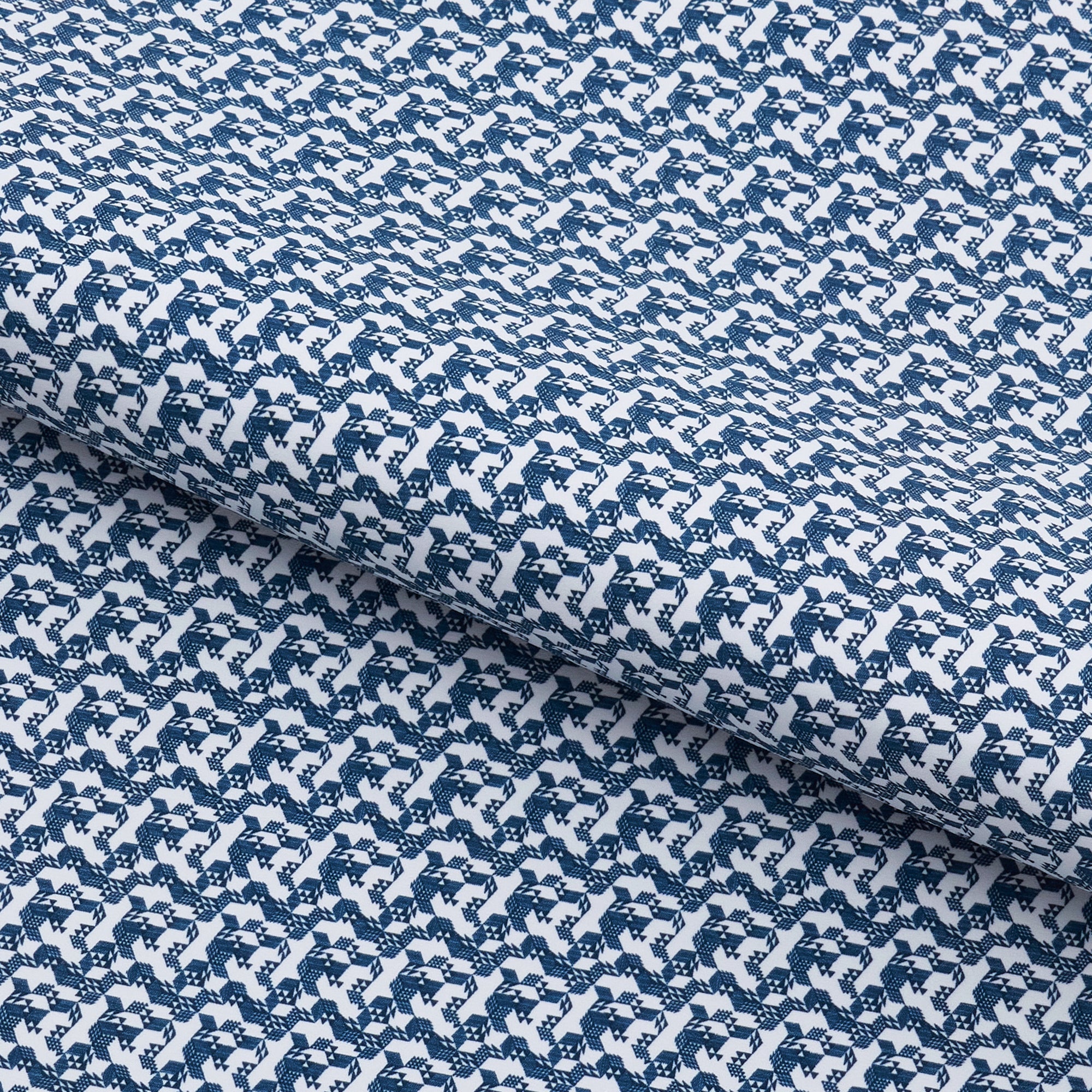 PTG300R - Tetris Blocks Printed On Recycled Spandex Fabric | Blue Moon Fabrics