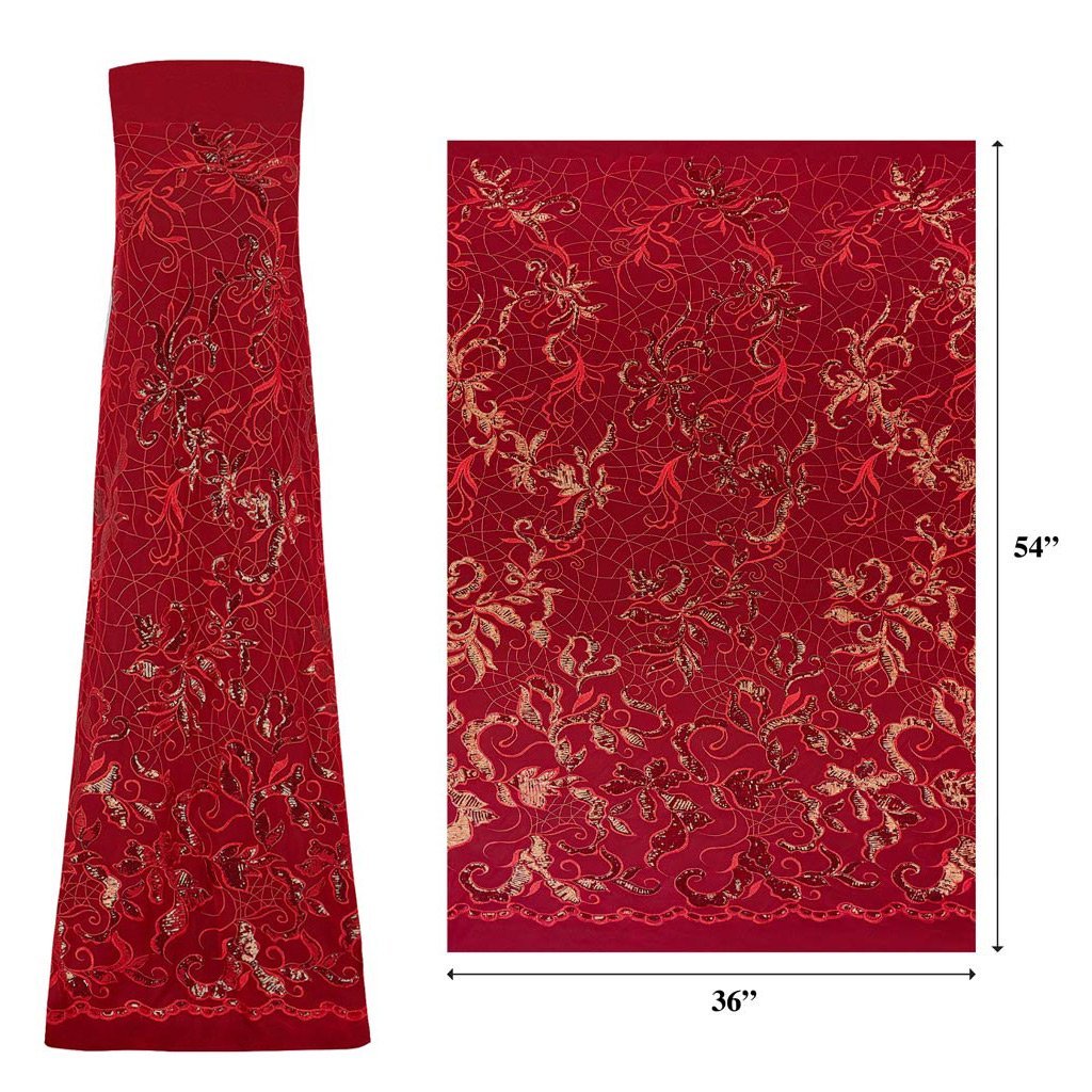 Renaissance Stretch Mesh Sequin Fabric | Blue Moon Fabrics