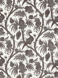 Balinese Peacock Linen Print - Java by Scalamandre Fabric