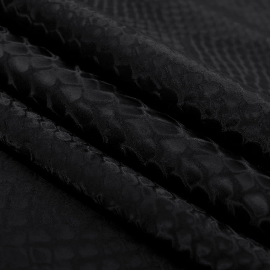 HK505 - Serpent Polyester spandex Slick Vinyl Fabric | Blue Moon Fabrics