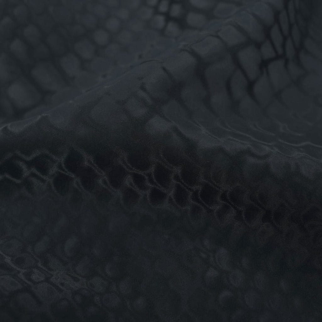 HK505 - Serpent Polyester spandex Slick Vinyl Fabric | Blue Moon Fabrics