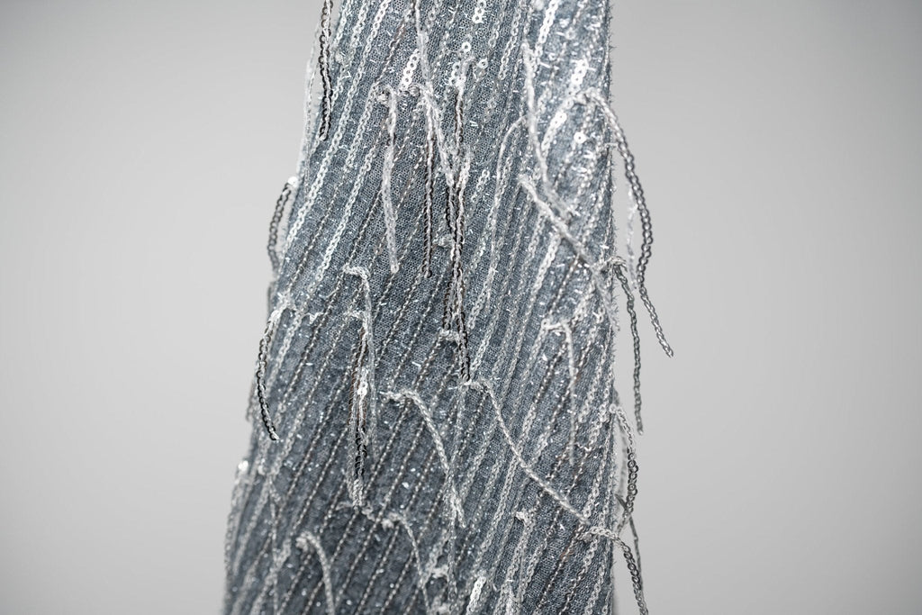 Shimmy Polyester Mesh with Dangle Sequin Fabric | Blue Moon Fabrics
