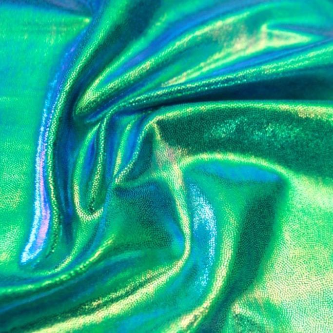 Snow Cone Foiled Spandex Fabric | Blue Moon Fabrics