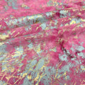 Squall Foiled Tie Dye Spandex Fabric | Blue Moon Fabrics