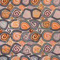 SWIRL - CREWEL EMBROIDERY FABRIC, PERFECT FOR CURTAINS and DRAPERIES