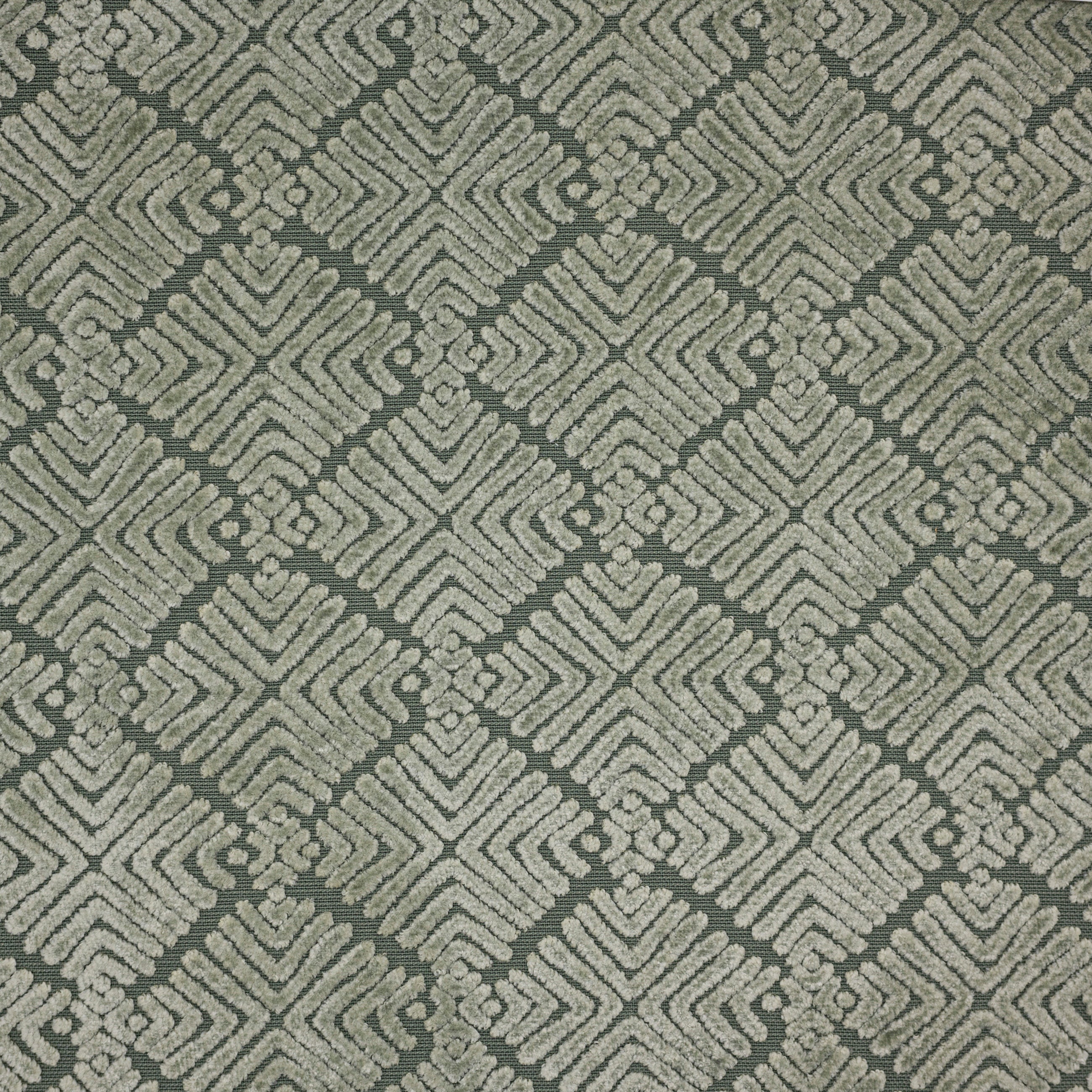 TEYA - BURNOUT VELVET GEOMETRIC SHAPES  UPHOLSTERY FABRIC BY THE YARD