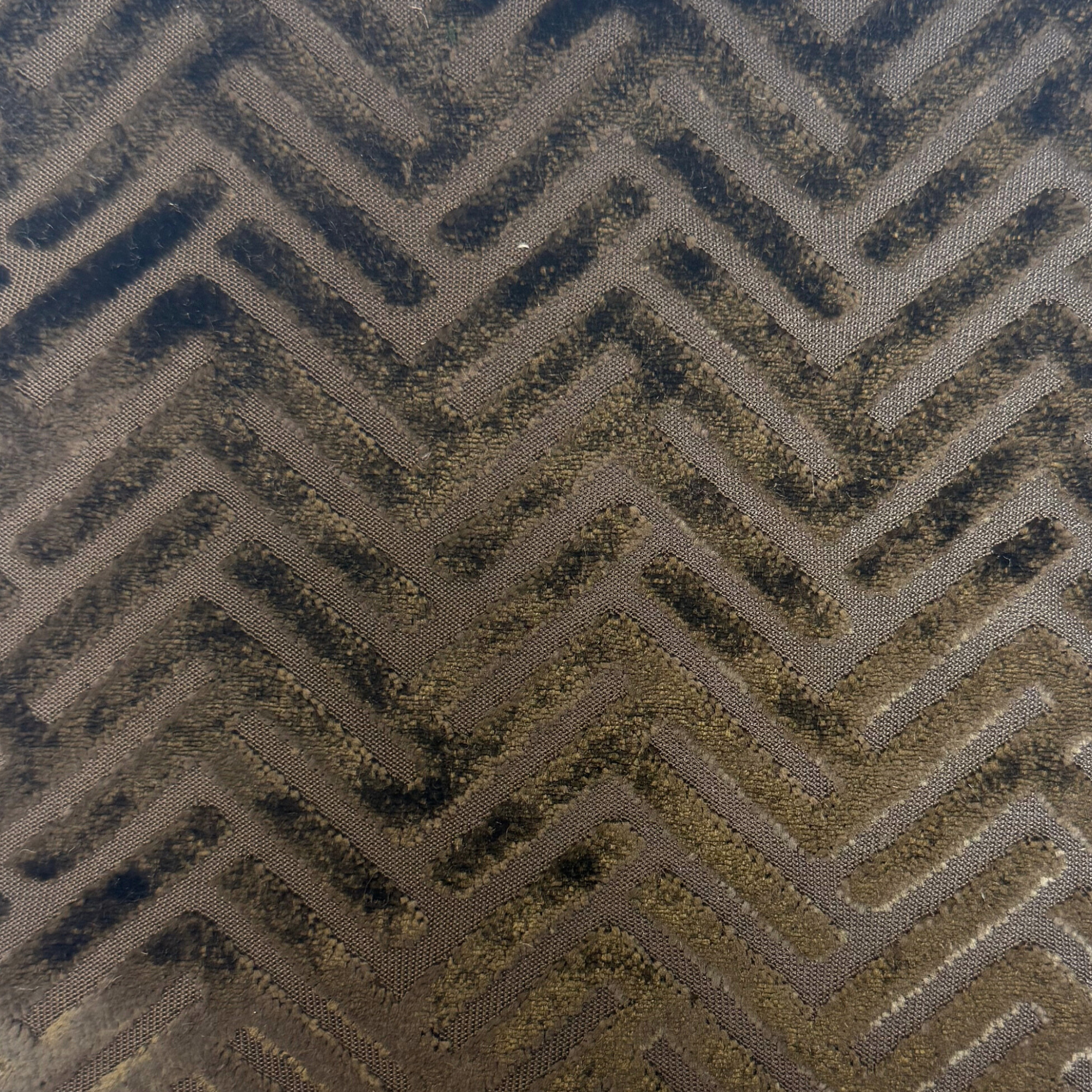Vienna - Beethoven, Geometric Arrow Pattern BURNOUT VELVET Upholstery Fabric