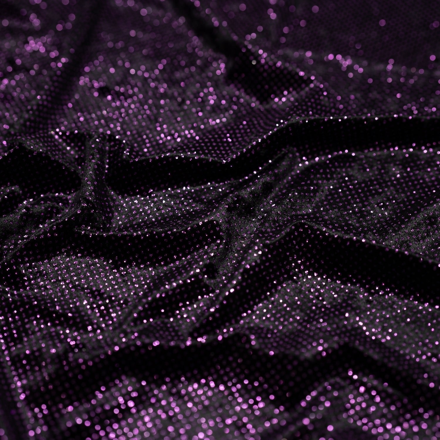 Vivian Glitter Printed Stretch Velvet Fabric | Blue Moon Fabrics