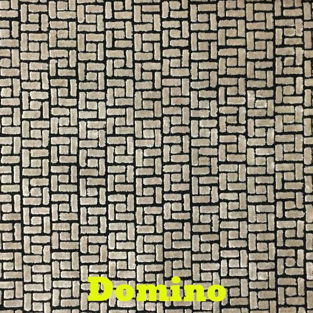 WESTFIELD, JENGA, GEOMETRIC PATTERN BURNOUT UPHOLSTERY FABRIC BY THE YARD
