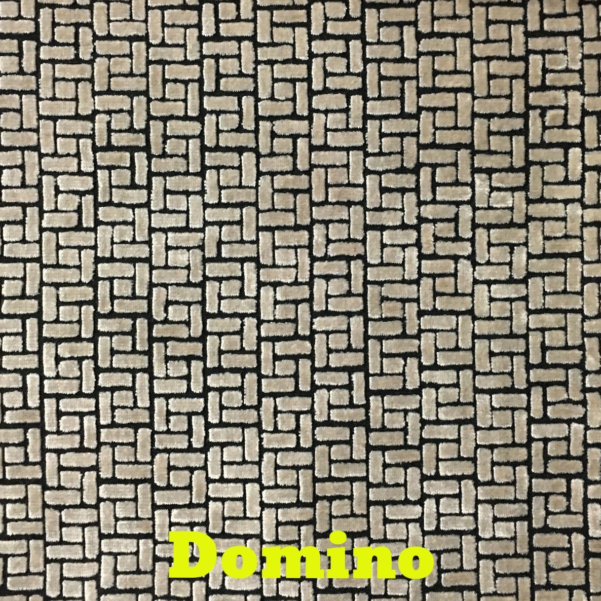 WESTFIELD, JENGA, GEOMETRIC PATTERN BURNOUT UPHOLSTERY FABRIC BY THE YARD