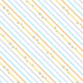 Baby's Adventure - Diagonal Stripe - White