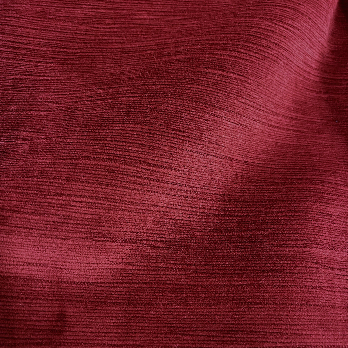 BENSON - TEXTURED MICROFIBER PLAIN VELVET UPHOLSTERY FABRIC BY THE YARD
