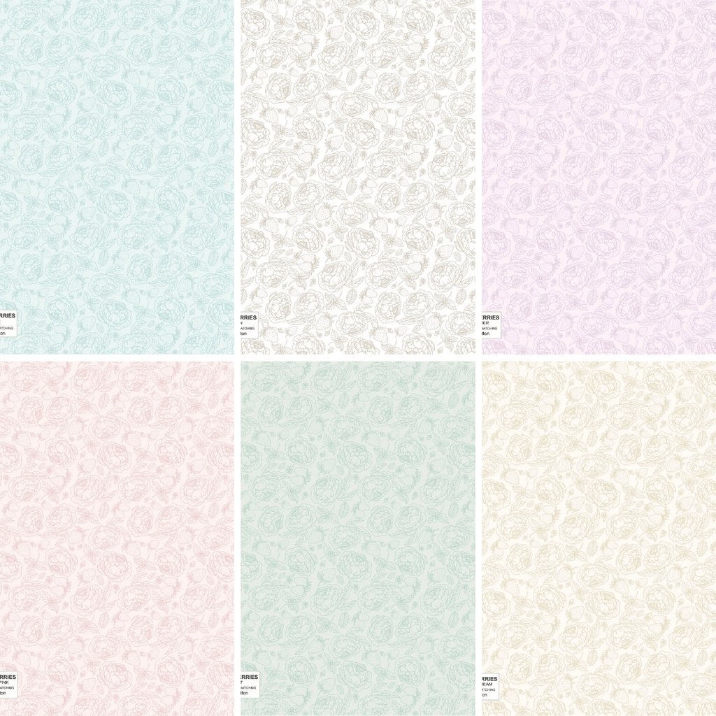 Blooms and Berries by Poppie Cotton - Fat Quarter Bundle - 6 pack