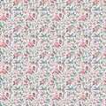 Granny's Sewing Room - Bluebirds & Berries - Pink