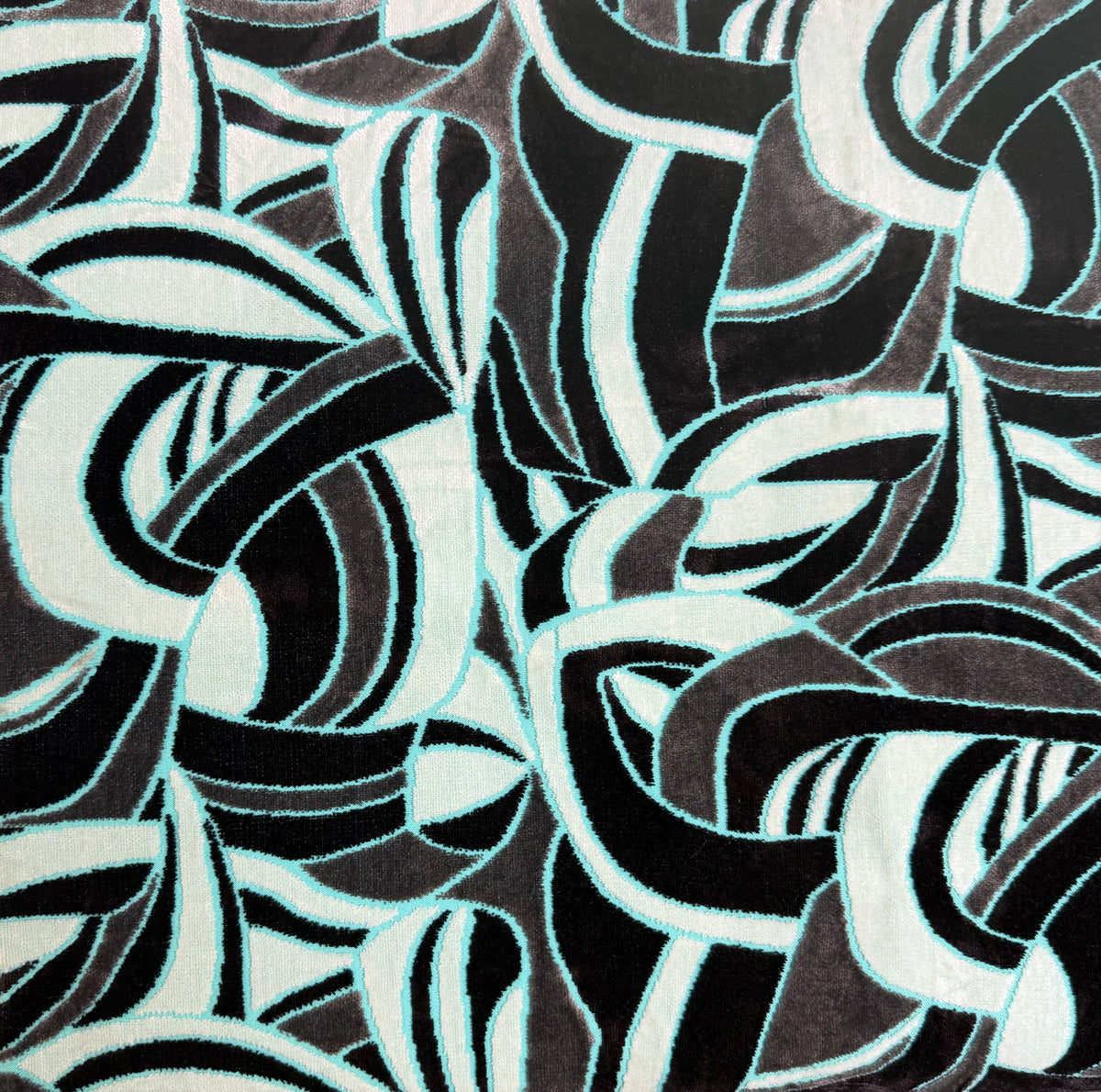 BRUBECK - MULTI-PURPOSE ABSTRACT CUT VELVET UPHOLSTERY FABRIC BY THE YARD