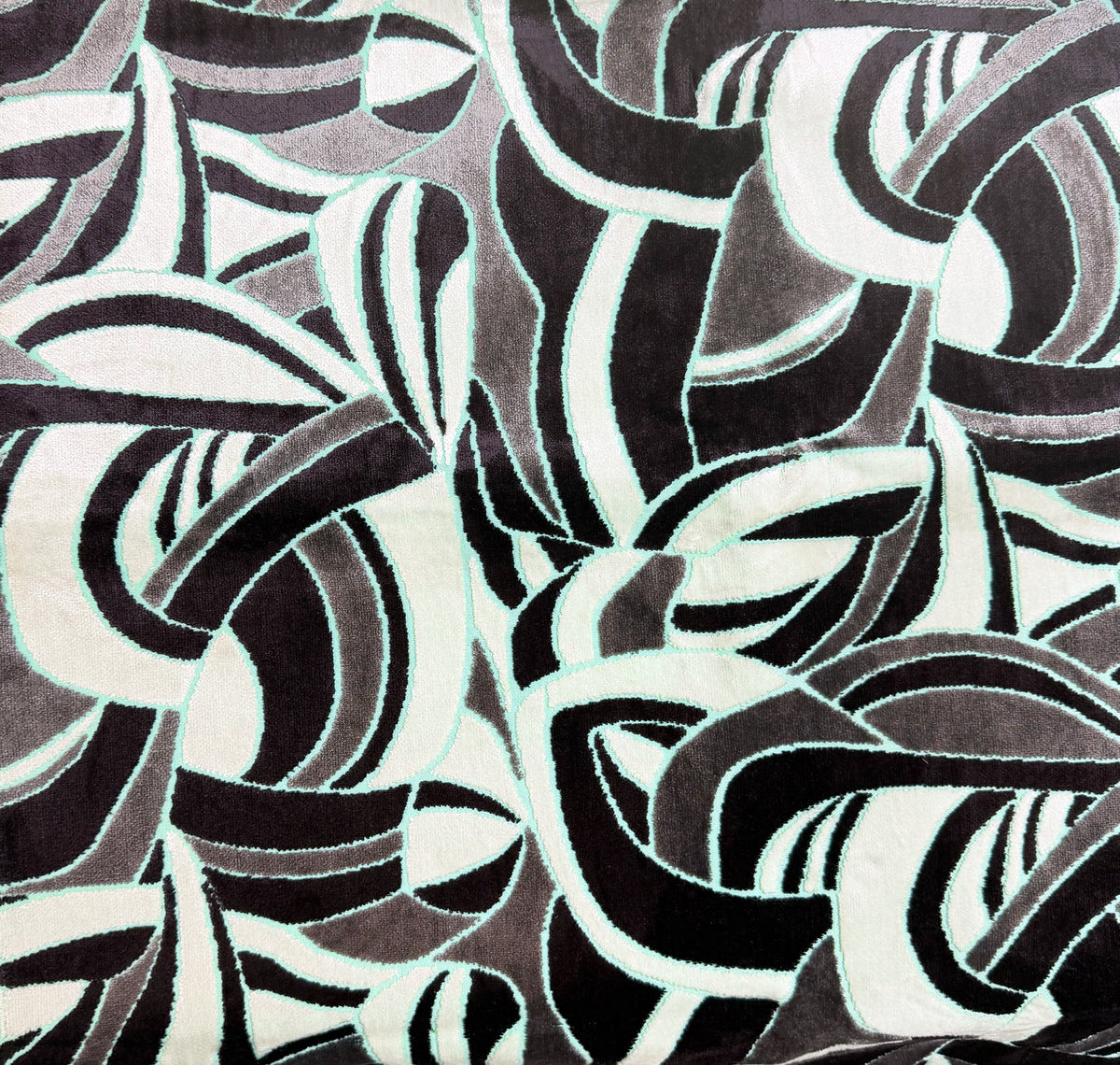 BRUBECK - MULTI-PURPOSE ABSTRACT CUT VELVET UPHOLSTERY FABRIC BY THE YARD