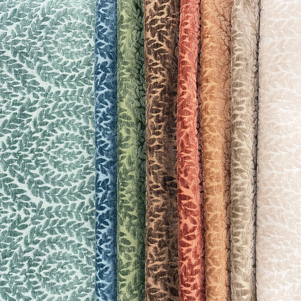 DIXIE - BOTANICAL CHENILLE JACQUARD UPHOLSTERY FABRIC BY THE YARD