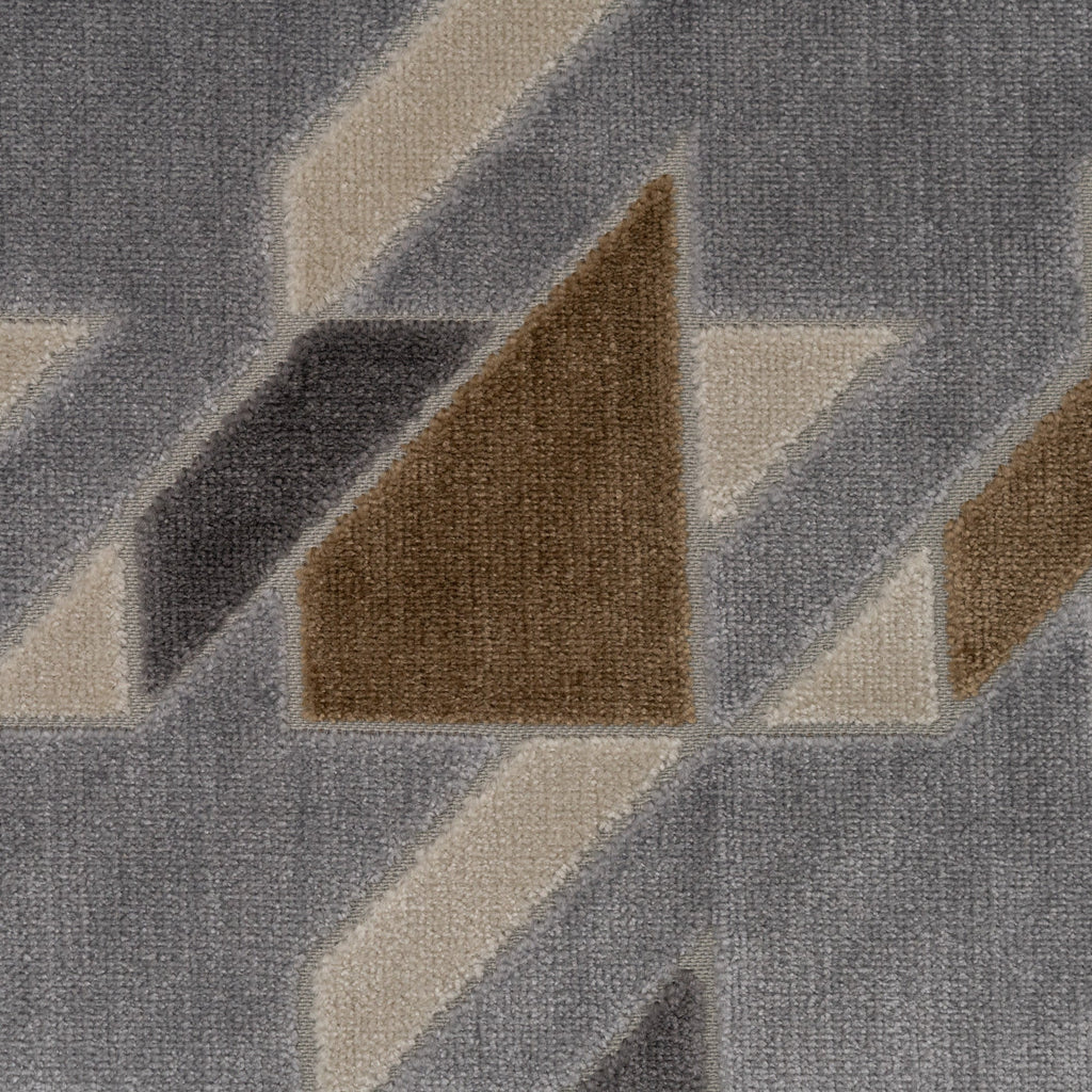 BRIEFCASE - MULTI-PURPOSE GEOMETRIC DESIGN CUT VELVET UPHOLSTERY FABRIC
