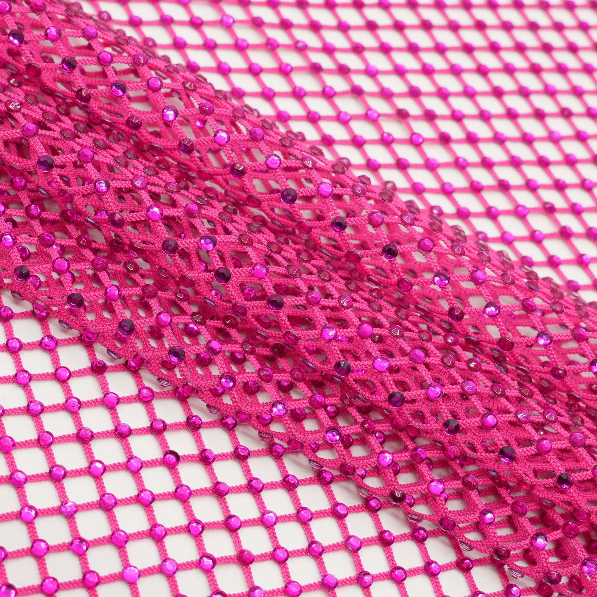 Enigma Diamond Fishnet Fabric | Blue Moon Fabrics