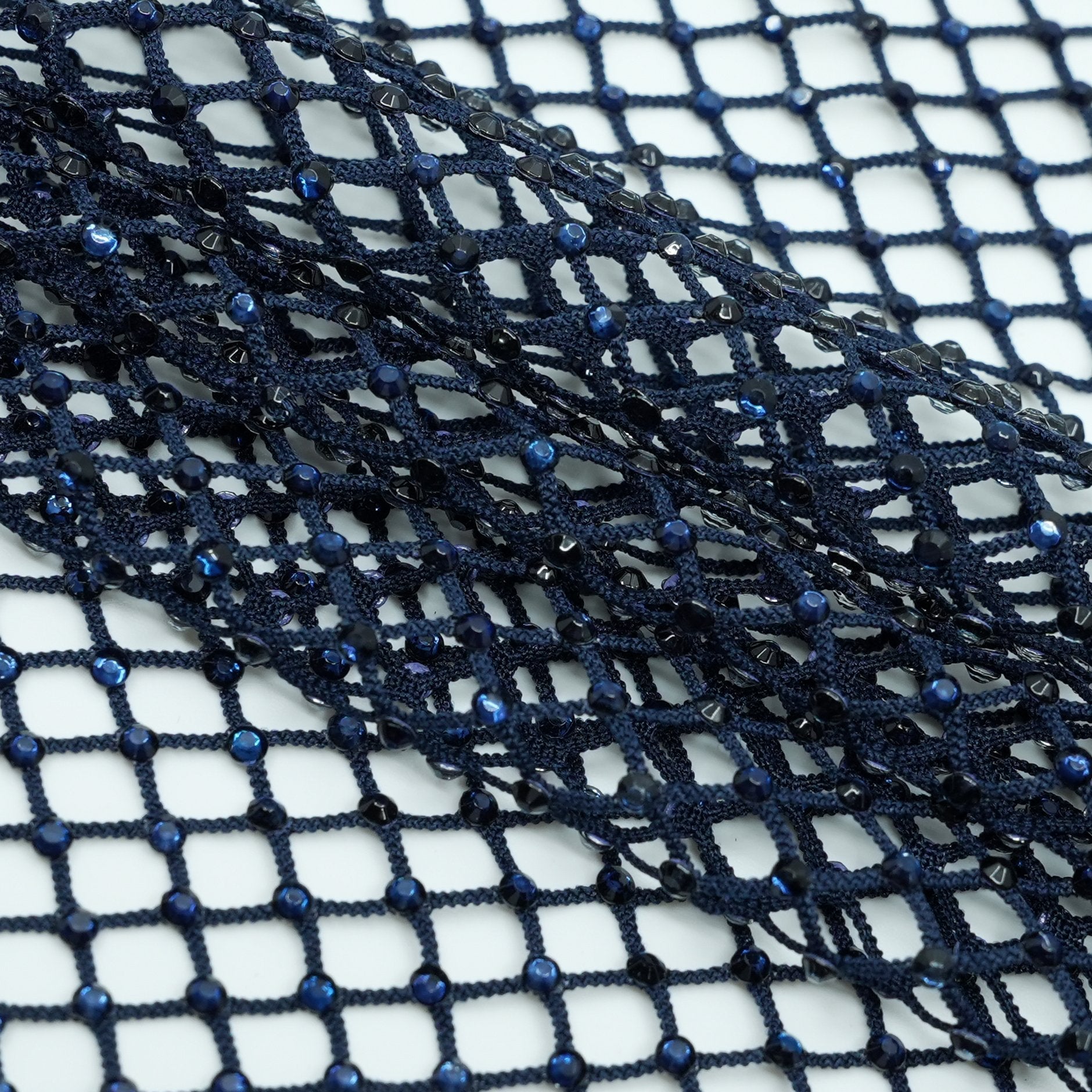 Enigma Diamond Fishnet Fabric | Blue Moon Fabrics