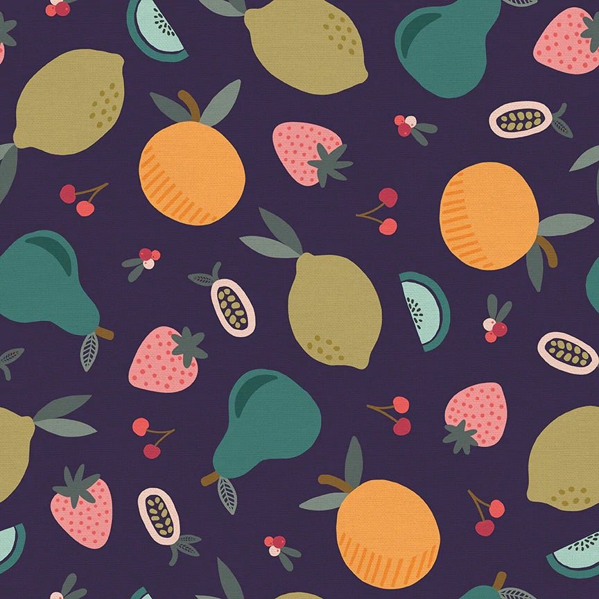 Fat Quarter Panel of Fruity 2 - by Paintbrush Studios