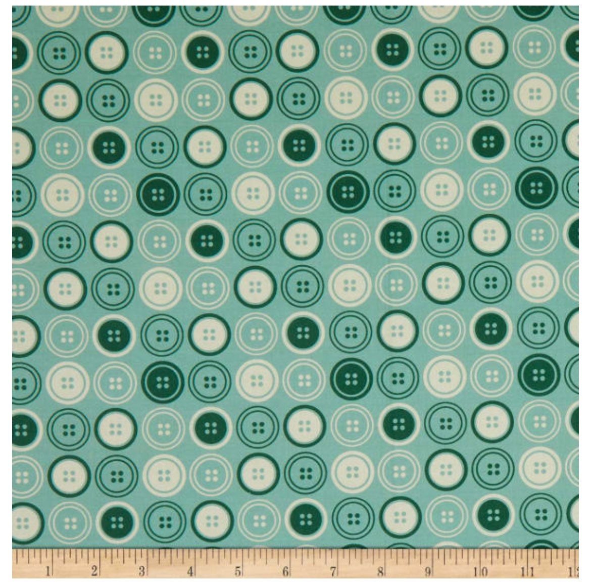 Fat Quarter Panel of Sewing Mood Fabric - Cool by Paintbrush Studios
