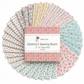 Granny's Sewing Room by Poppie Cotton - 5"x5" Charm Pack (42 Squares)