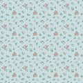 Granny's Sewing Room - Hearts & Posies - Blue
