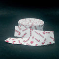 Quilt Binding Christmas Joys Candy Canes White 1 1/4" Single Fold