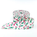 Quilt Binding Merry Little Christmas Holly Cream 1 1/4" Single Fold