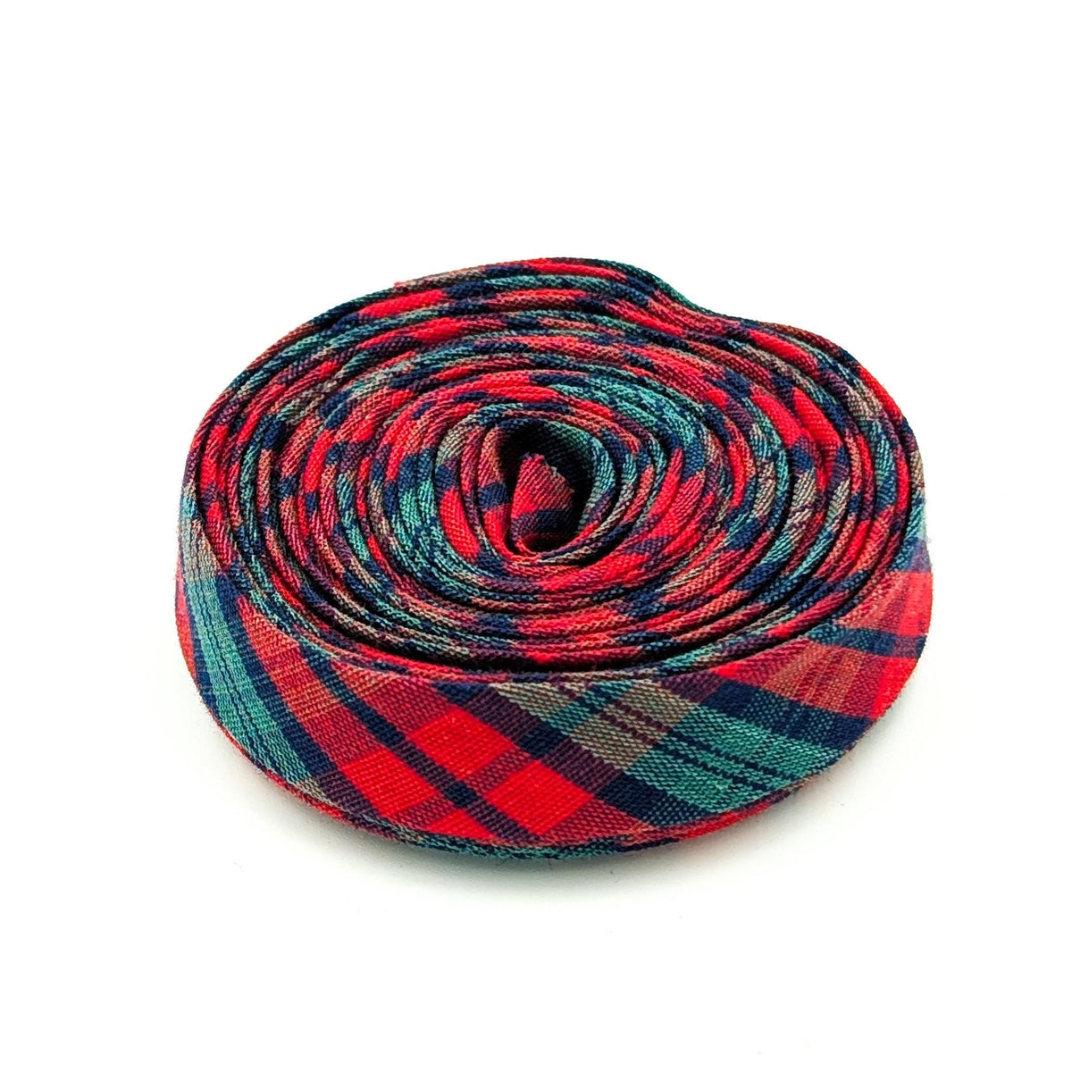 Double Fold Bias Tape 1/2'' Christmas Plaid Red Green Binding