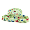 Double Fold 1/2'' Bias Tape Cloudburst Floral Green