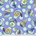 Tula Pink Floral Reef Marine Blue Quilt Backing Half Yards
