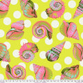 Tula Pink Floral Reef Seagrass Yellow Quilt Backing Half Yards