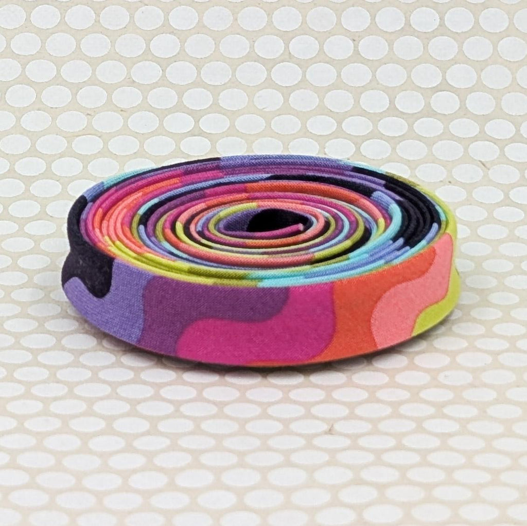 Double Fold 1/2'' Bias Tape Floral Reef Wave Rider Rainbow Binding
