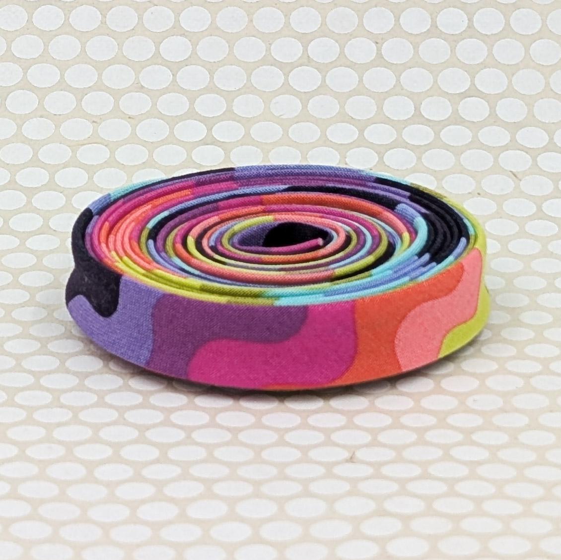 Double Fold 1/2'' Bias Tape Floral Reef Wave Rider Rainbow Binding