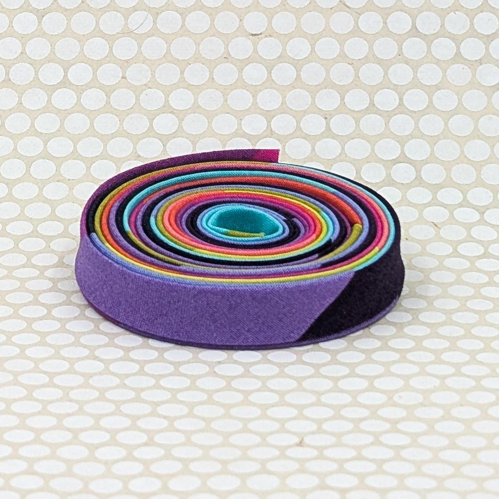 Double Fold 1/2'' Bias Tape Floral Reef Smooth Sailing Stripe Rainbow Binding