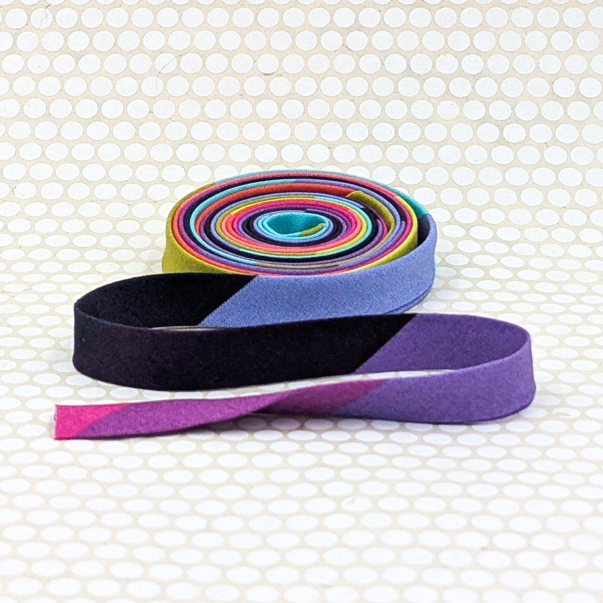 Double Fold 1/2'' Bias Tape Floral Reef Smooth Sailing Stripe Rainbow Binding