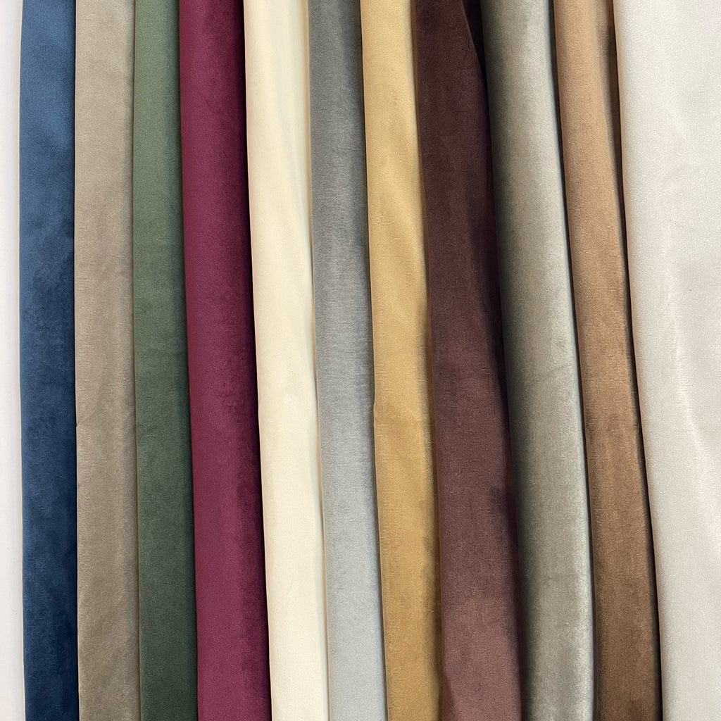 LIBERTY - ULTRA PLUSH PLAIN VELVET UPHOLSTERY FABRIC BY THE YARD