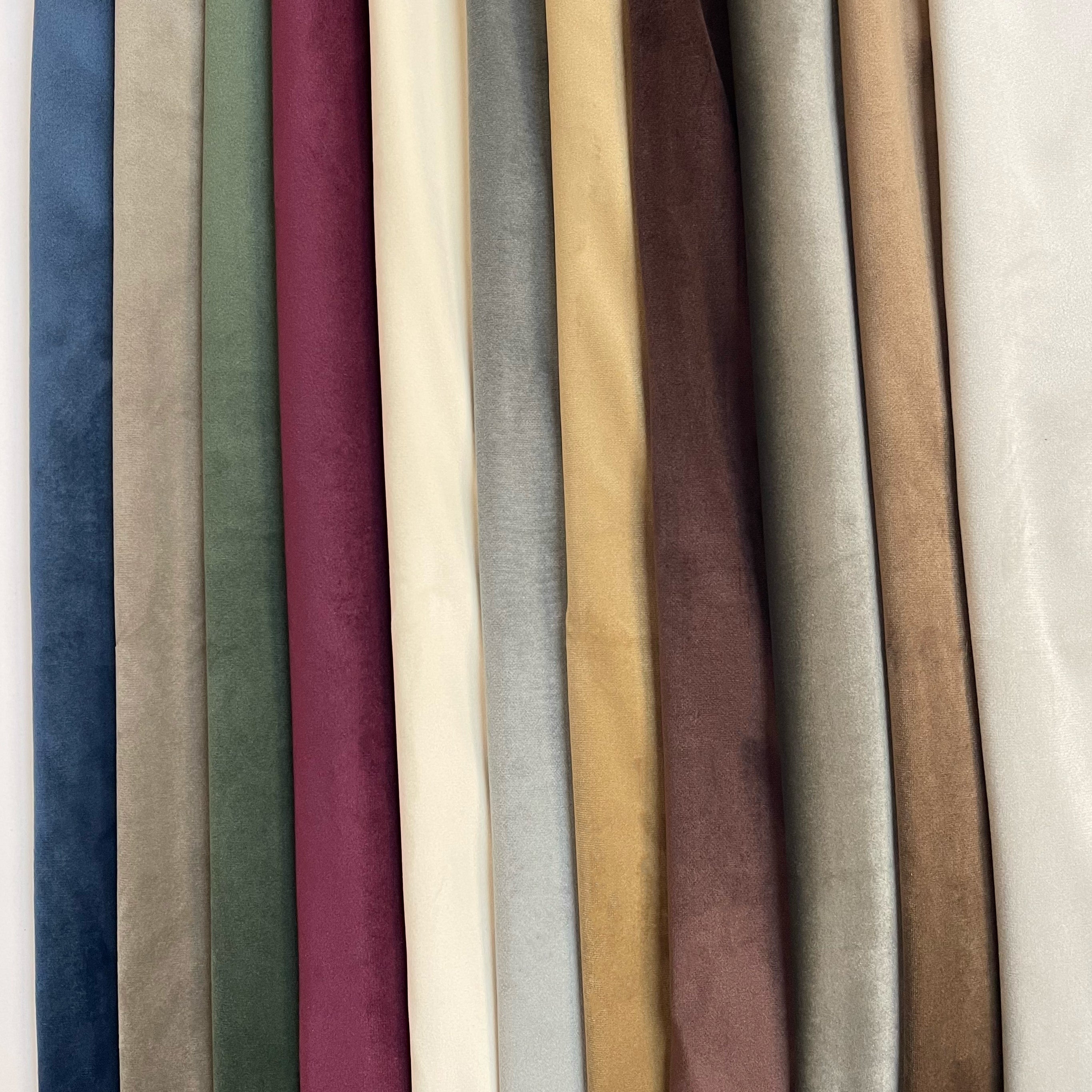 LIBERTY - ULTRA PLUSH PLAIN VELVET UPHOLSTERY FABRIC BY THE YARD