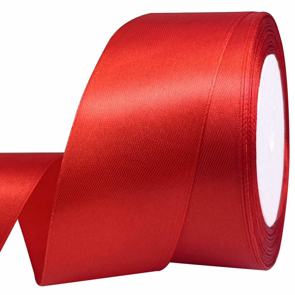 MEYIART Red Ribbon 1.5in 25 Yards Polyester Wedding Gift Wrapping Bow