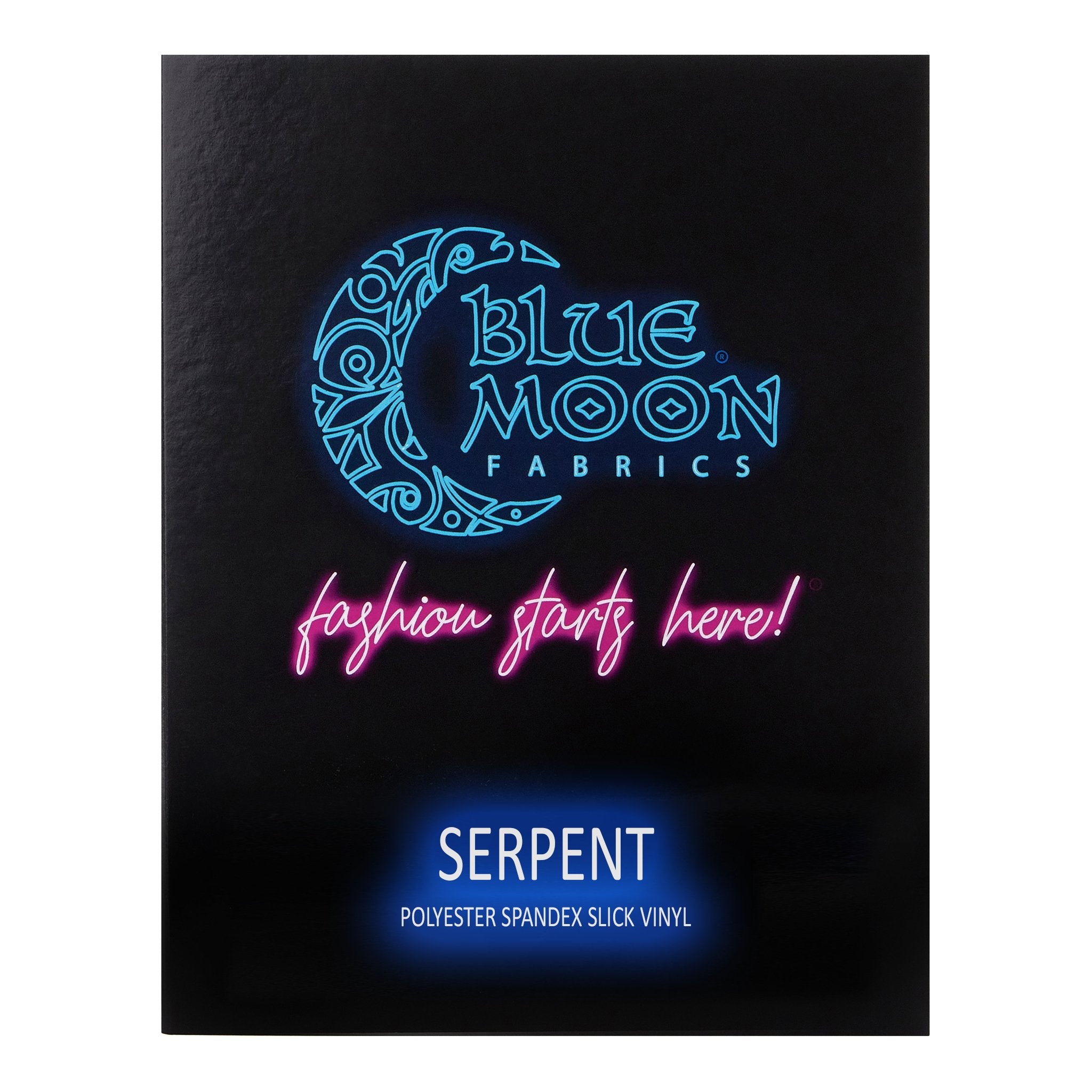 HK505 - Serpent Polyester spandex Slick Vinyl Color Card | Blue Moon Fabrics