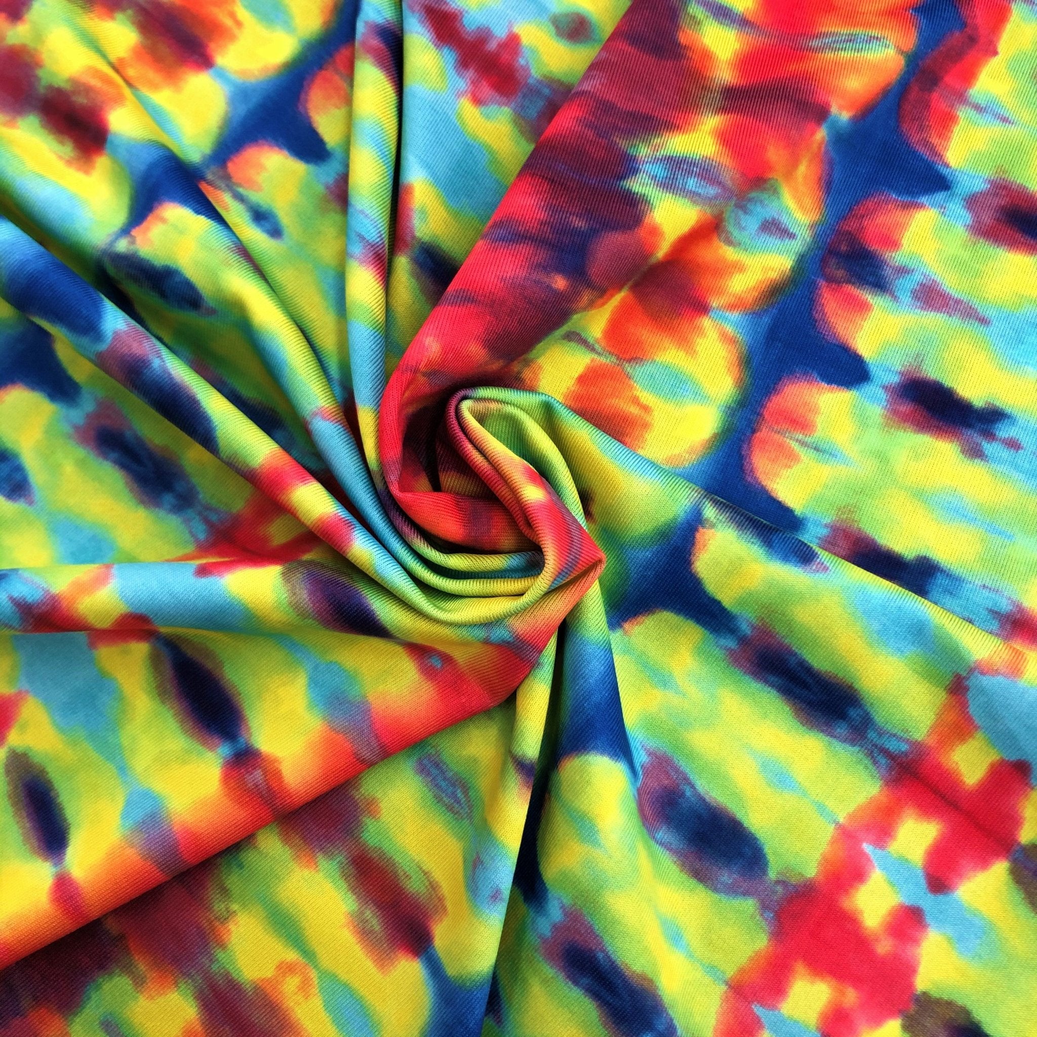 Summer Vibes Double Sided Printed Spandex Fabric | Blue Moon Fabrics