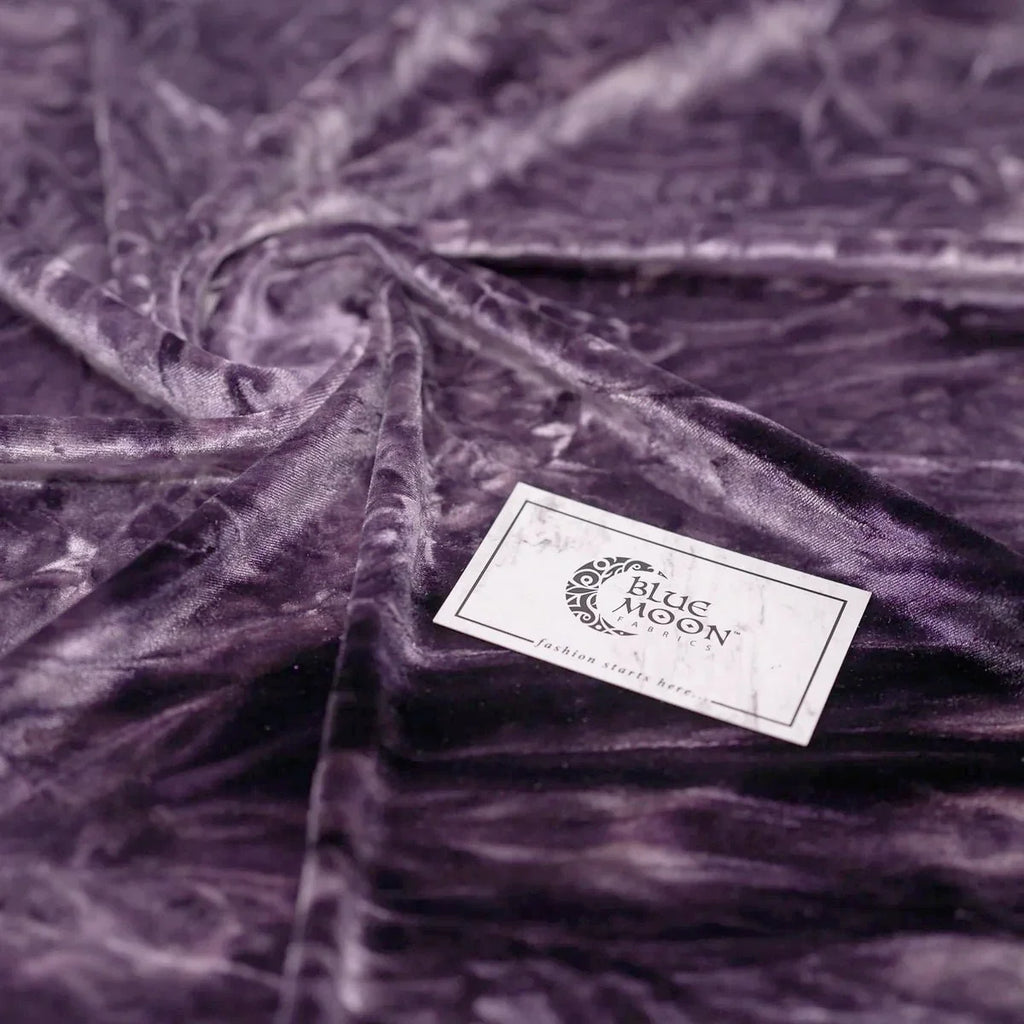 Tempest Tie Dye on Revival Crushed Stretch Velvet Fabric | Blue Moon Fabrics
