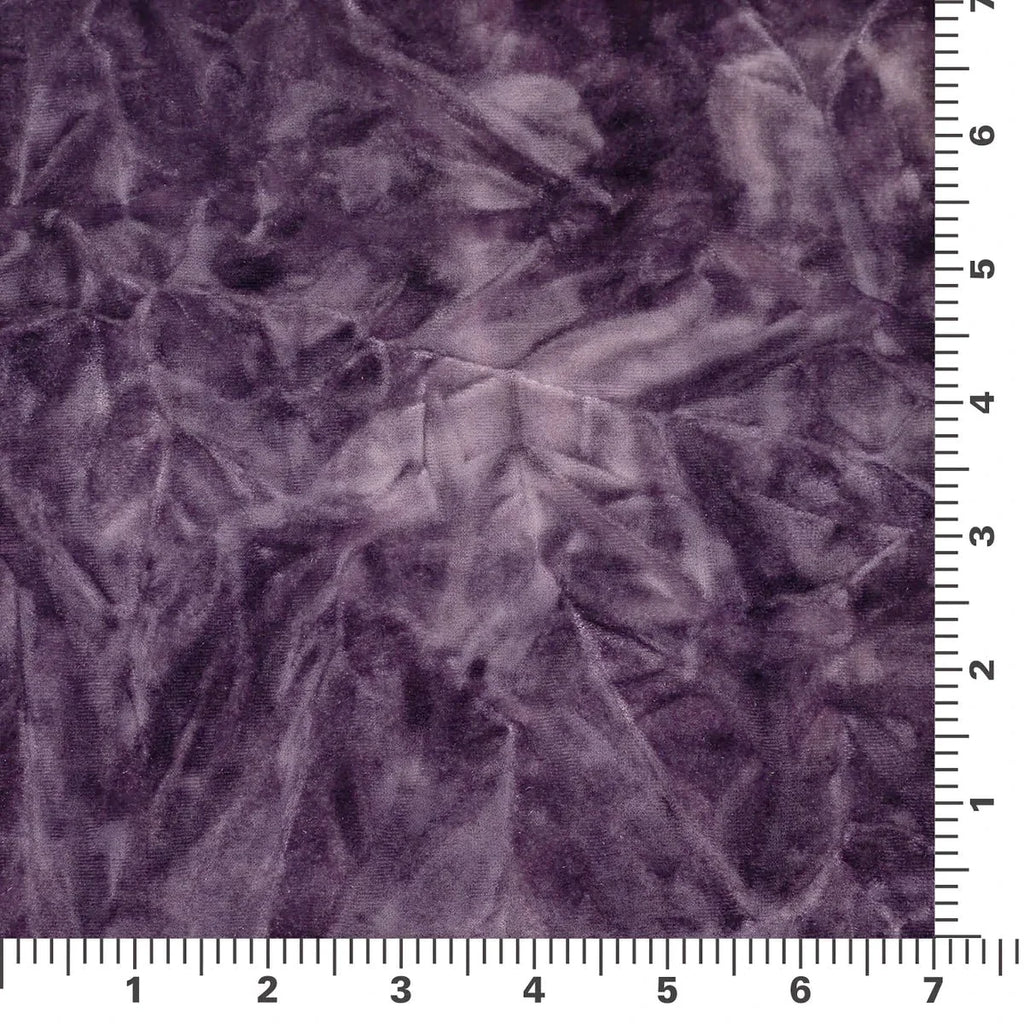 Tempest Tie Dye on Revival Crushed Stretch Velvet Fabric | Blue Moon Fabrics