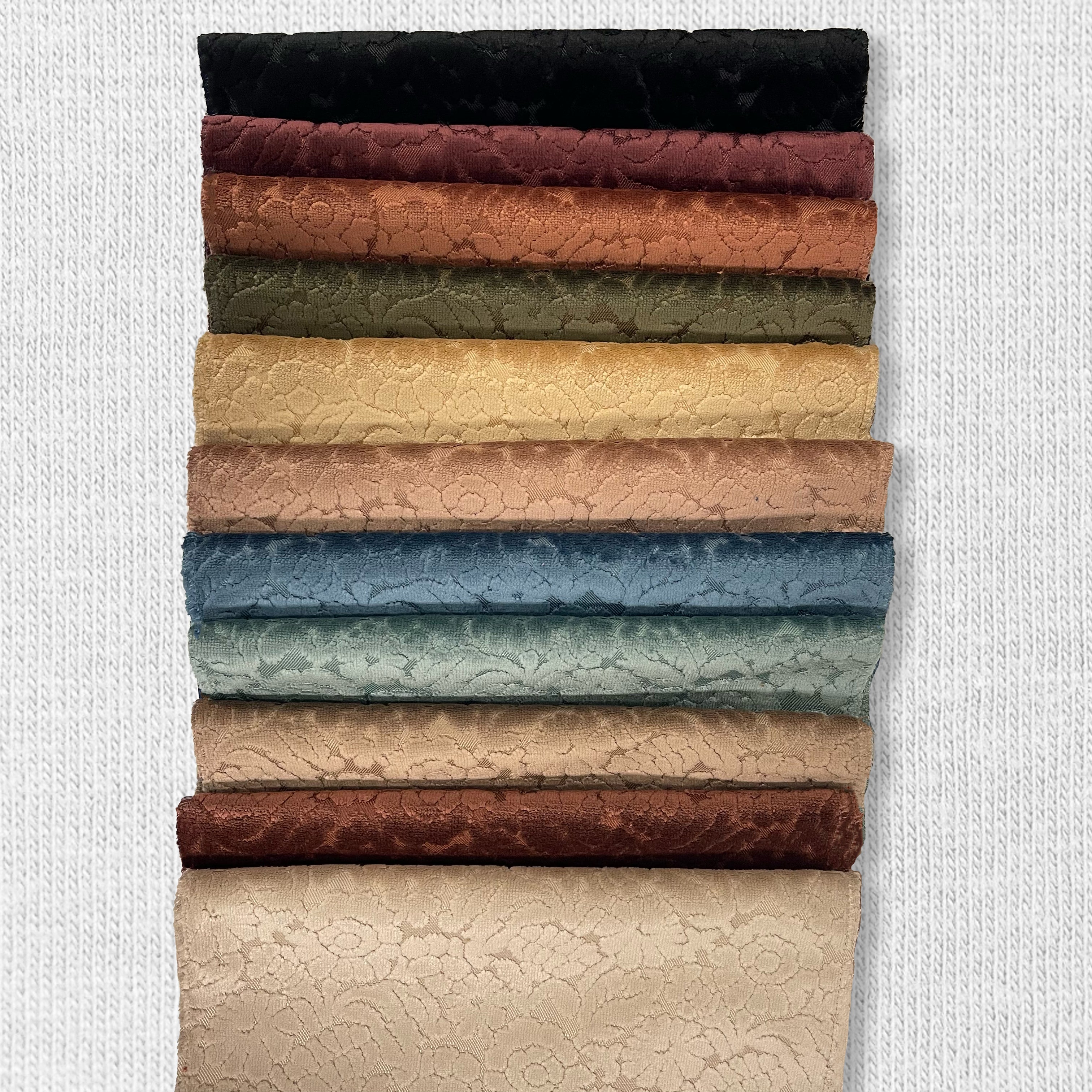 ELEANOR - BOTANICAL FLAIR CUT VELVET UPHOLSTERY FABRIC BY THE YARD