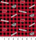 Wisconsin Badgers - Buffalo Plaid (3-Yard Pack)